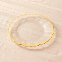 Elegance Yellow Rim Dinner Plate - 27.5cm
