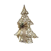Gold Twigs Christmas Tree 10-Light Decoration