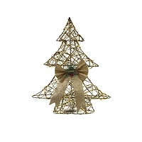 Gold Twigs Christmas Tree 10-Light Decoration