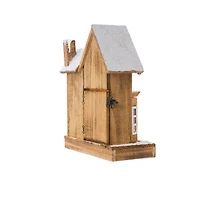 Smokey and White Wood Classic House LED Display