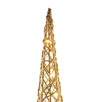 Gold Cone Iluminated Tree Set