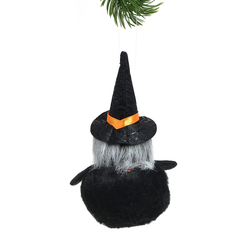Round Black Cloth Happy Ghoul Figurine, Pack of 8