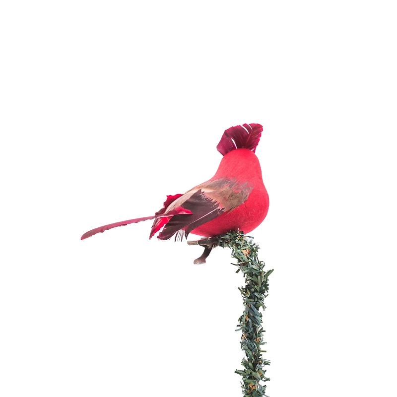 Hanging Red Foam Cardinal Ornament with Summer Coat, Pack of 12