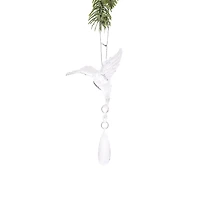 Hanging Clear Plastic Hummingbird Ornament, Pack of 6