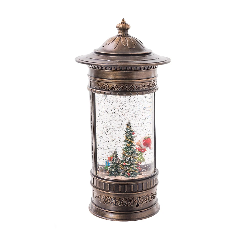Brown Working Elf LED Snow Globe