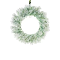 Couronne suspendue en PVC vert pastel