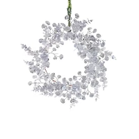 Silver Plastic Eucalyptus Wreath