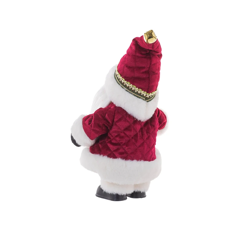 Gnome Santa Figurine with Teddy Bear