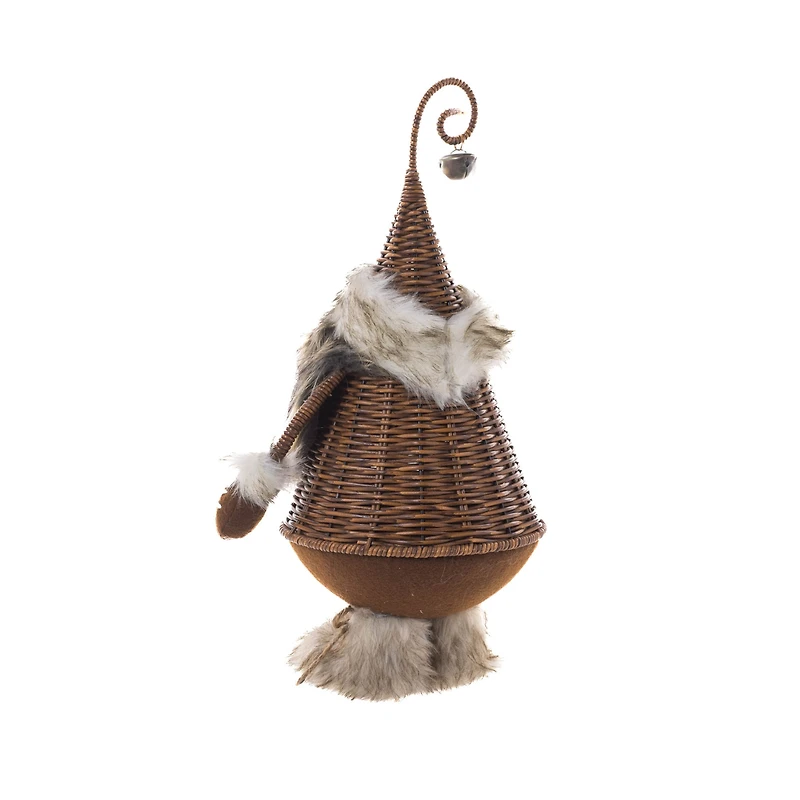 Brown and grey Wicker Elf Doll