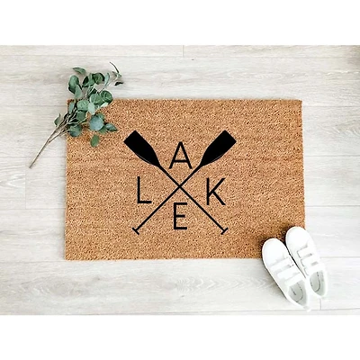 Lakes with Paddle Coir Doormat