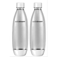 SodaStream 2-Pack White Fuse Carbonating Bottles - 1L