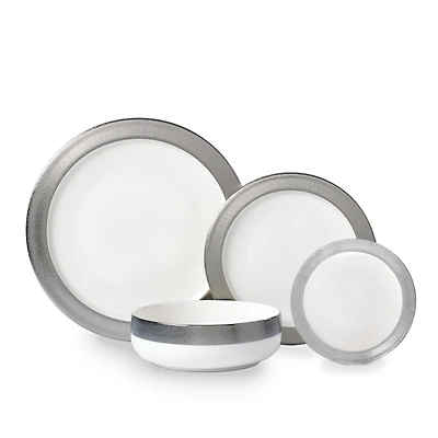 Brilliant Glory Silver 24-Piece Dinnerware Set