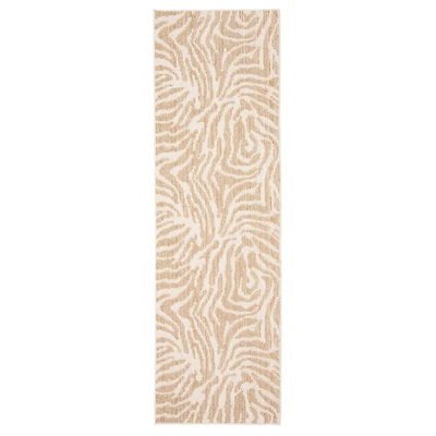 Zendaya tapis taupe contemporain