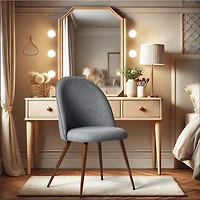Set of 2 Grey Dining Chairs by Maison Classique
