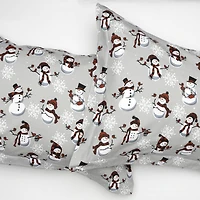 Snowman Flannel Sheet Set