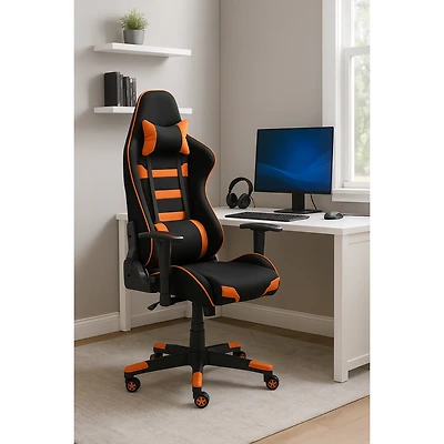 Alto Gaming Chair - Black and Orange