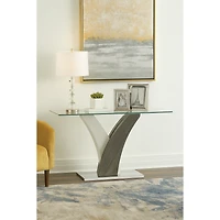 Jerome Sofa Table, Grey/White