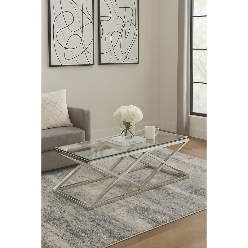 Sophia Coffee Table - Silver