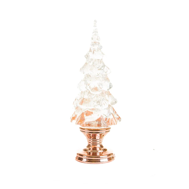Bronze Christmas Tree Snow Globe
