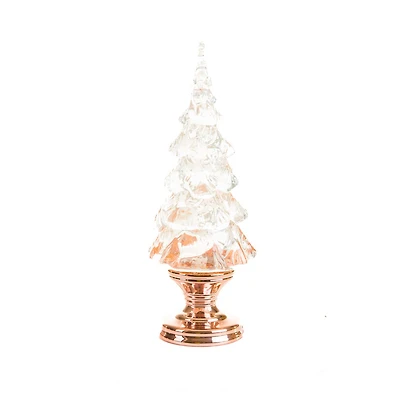 Bronze Christmas Tree Snow Globe