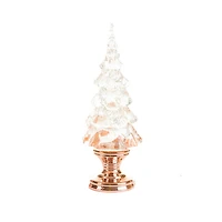 Bronze Christmas Tree Snow Globe