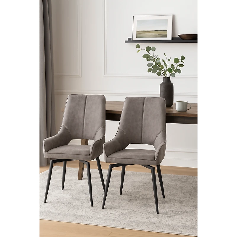 Set of 2 Electra Dining Chair - Antique Brown