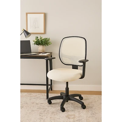 Eliza Office Chair - Cream