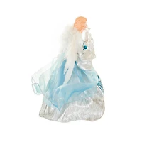 Cerulean and Silver LED Angel Tree Topper