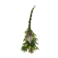 Green Pvc Illuminated Christmas Tree with Ornament