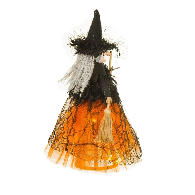 Orange and Black Cloth Grinning Figurine Bat Wings, Pack of 4