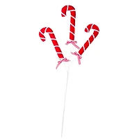 Candycane Cloth Tree Picks, Pack of 2