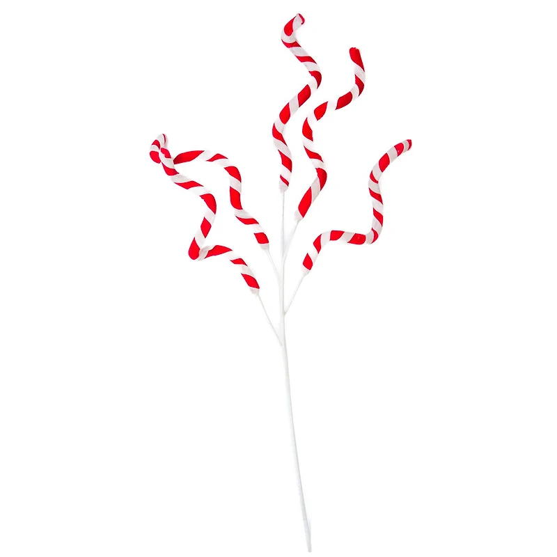 Red and White Foam Candycane Tree Pick, Pack of 2