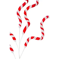 Red and White Foam Candycane Tree Pick, Pack of 2