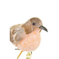 Clip-On Brown Bird Ornaments, Pack of 6