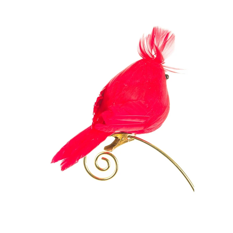 Pudgy Clip-On Red Foam Cardinal Ornament, Pack of 6