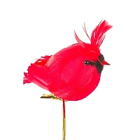 Pudgy Clip-On Red Foam Cardinal Ornament, Pack of 6