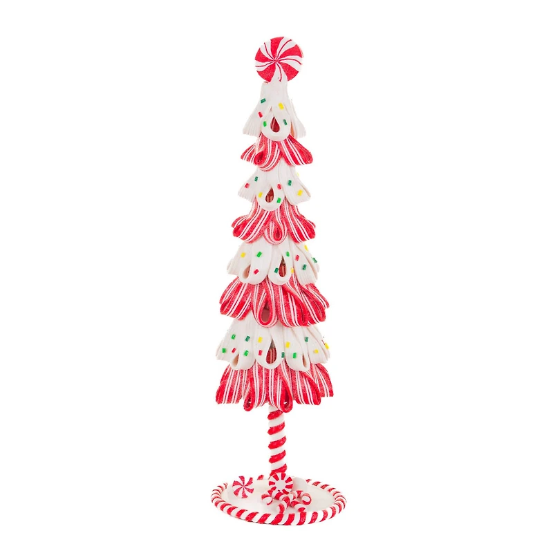 Candycane Metal Christmas Tree Display, Pack of 2