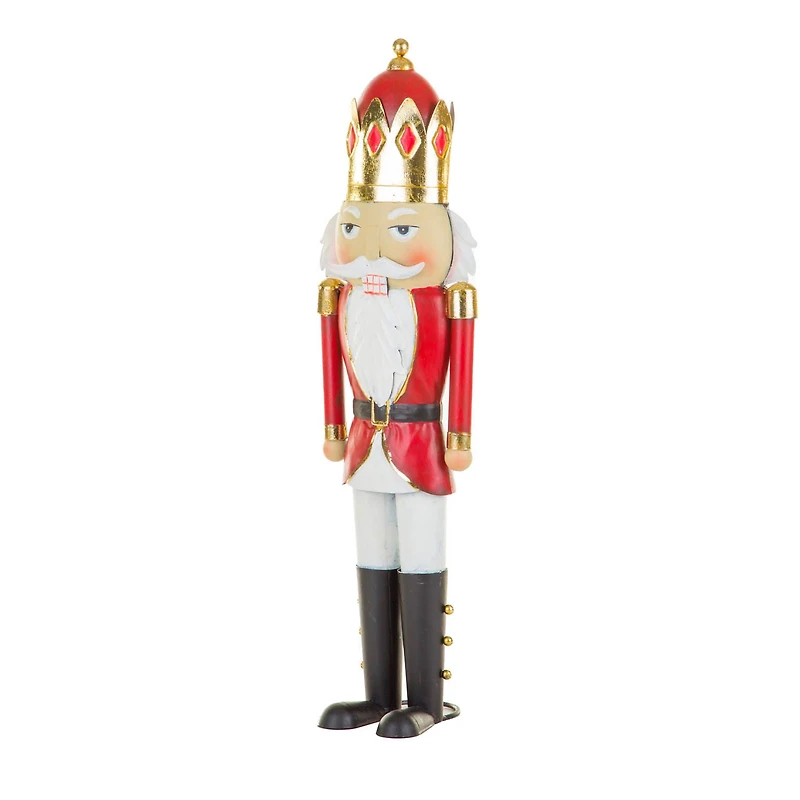 Red and Gold Metal Regal Nutcracker