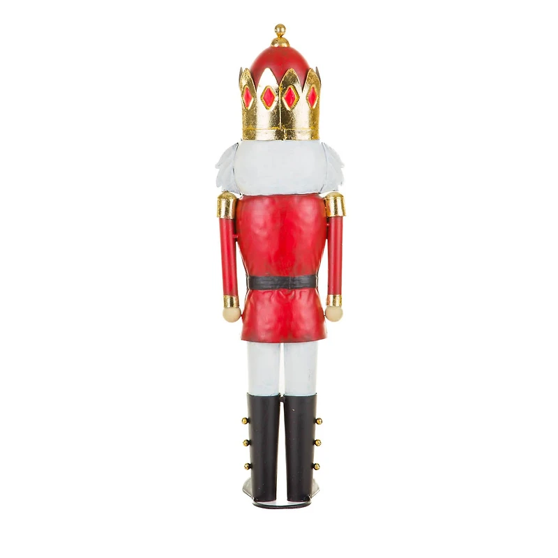 Red and Gold Metal Regal Nutcracker