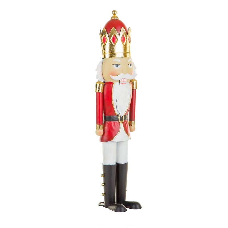 Red and Gold Metal Regal Nutcracker