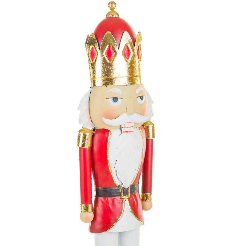 Red and Gold Metal Regal Nutcracker