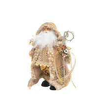 Beige and Gold Nordic Santa Figure