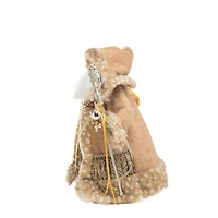 Beige and Gold Nordic Santa Figure