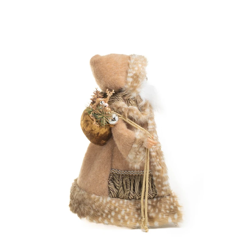 Beige and Gold Nordic Santa Figure