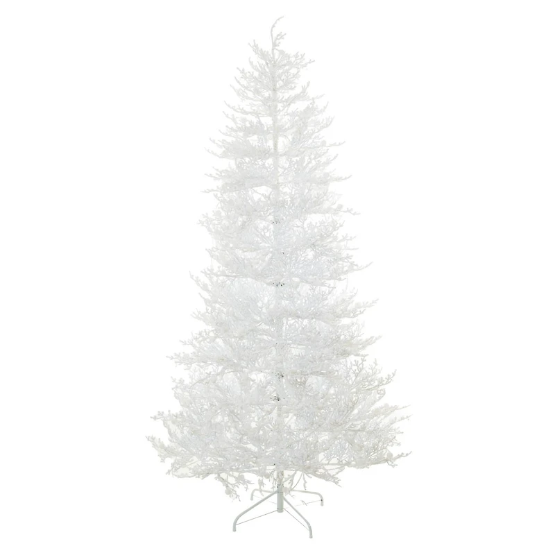 Flocked White Pvc Color Change LED Christmas Tree