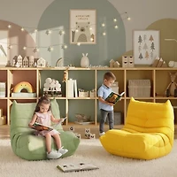 Zoe Chaise sans bras toute en mousse pour enfant - Sauge