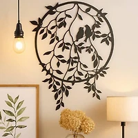 Bird Leaf Wall Decor