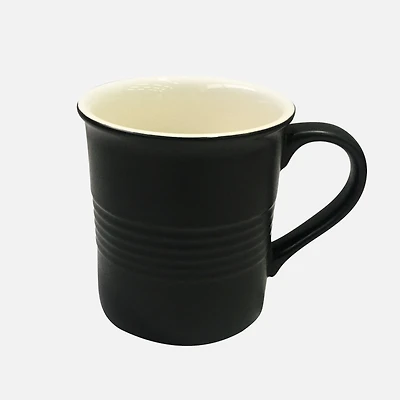 Vintage Black Embossed Mug - 425ml