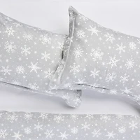 Snow Flannel Duvet Cover Set