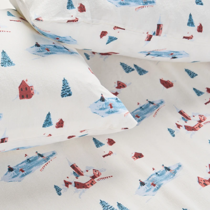Winter Wonderland Flannel Sheet Set